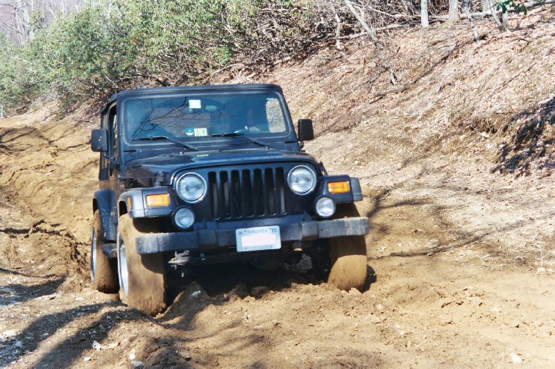 James in the mud ruts